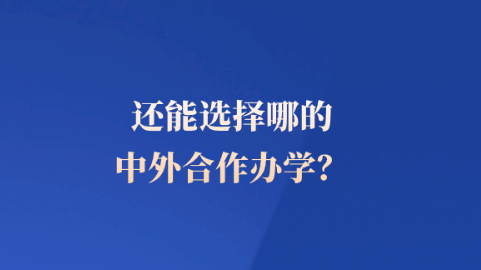 新疆还能选择哪里的中外合作办学？.png